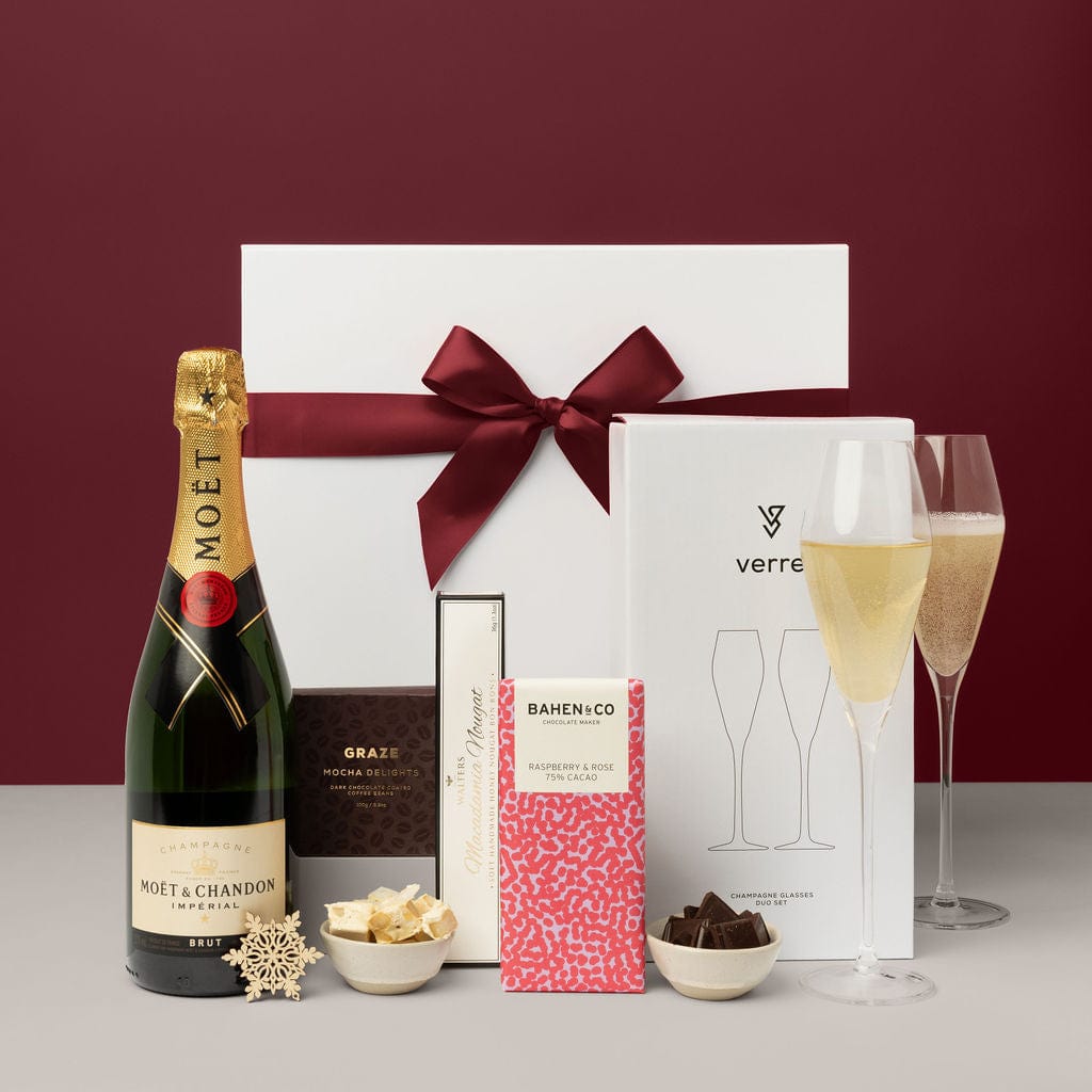 Personalised holiday gifts - A Christmas Worth Celebrating, a premium corporate Christmas gift with Moet Champagne