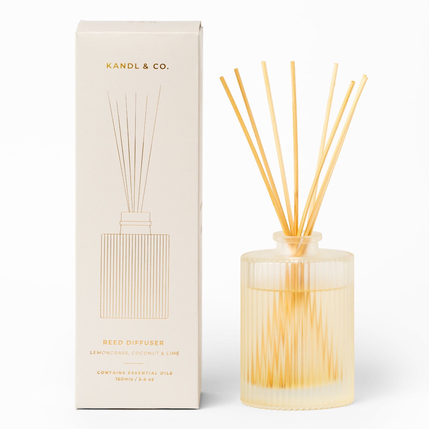 KANDL & CO Lemongrass Coconut & Lime Diffuser In Gift Box - 160ml