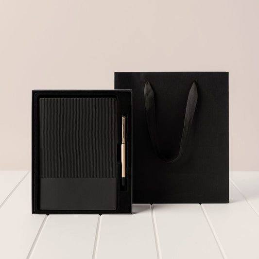 Notebook and Pen Gift Set - Black