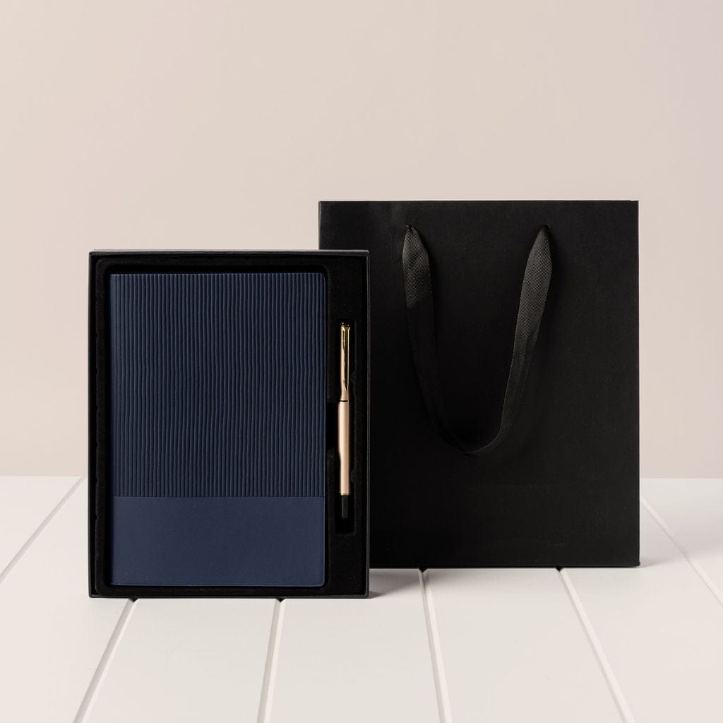 Notebook and Pen Gift Set - Navy