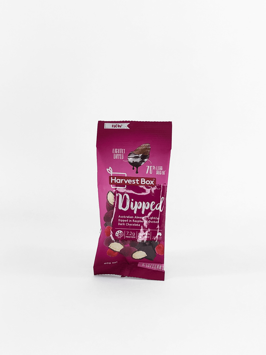 HARVEST BOX Dipped Raspberry Dark Chocolate - 40g