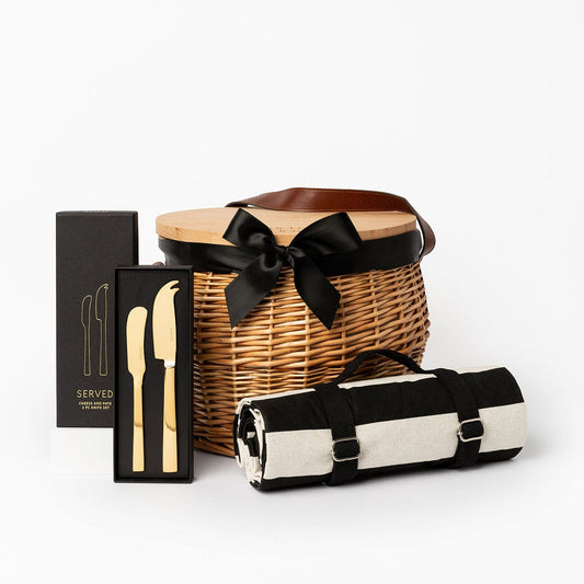 Sweet and Savoury Wicker Basket Corporate Gift