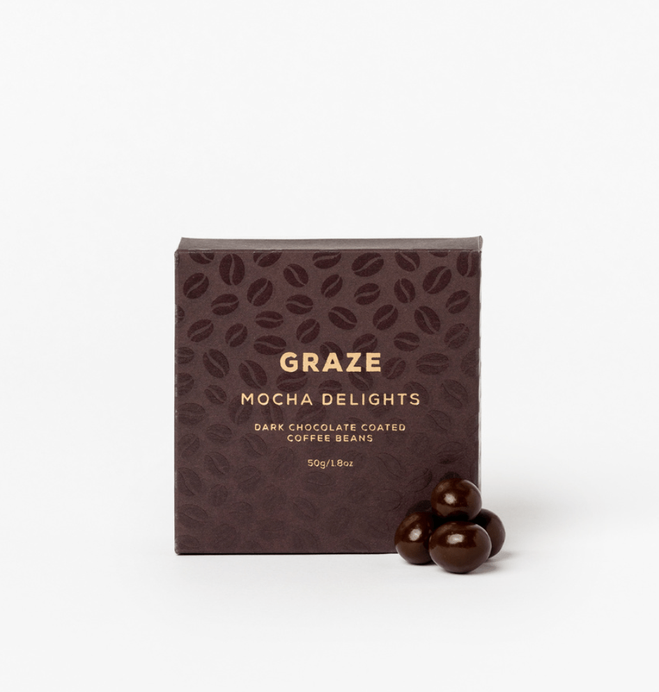 Graze Mocha Delight Dark Chocolate Coated Coffee Beans