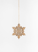 Wooden Snowflake Christmas Ornament