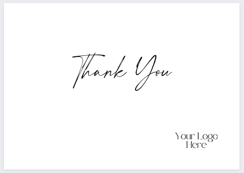 thank you branded greeting card