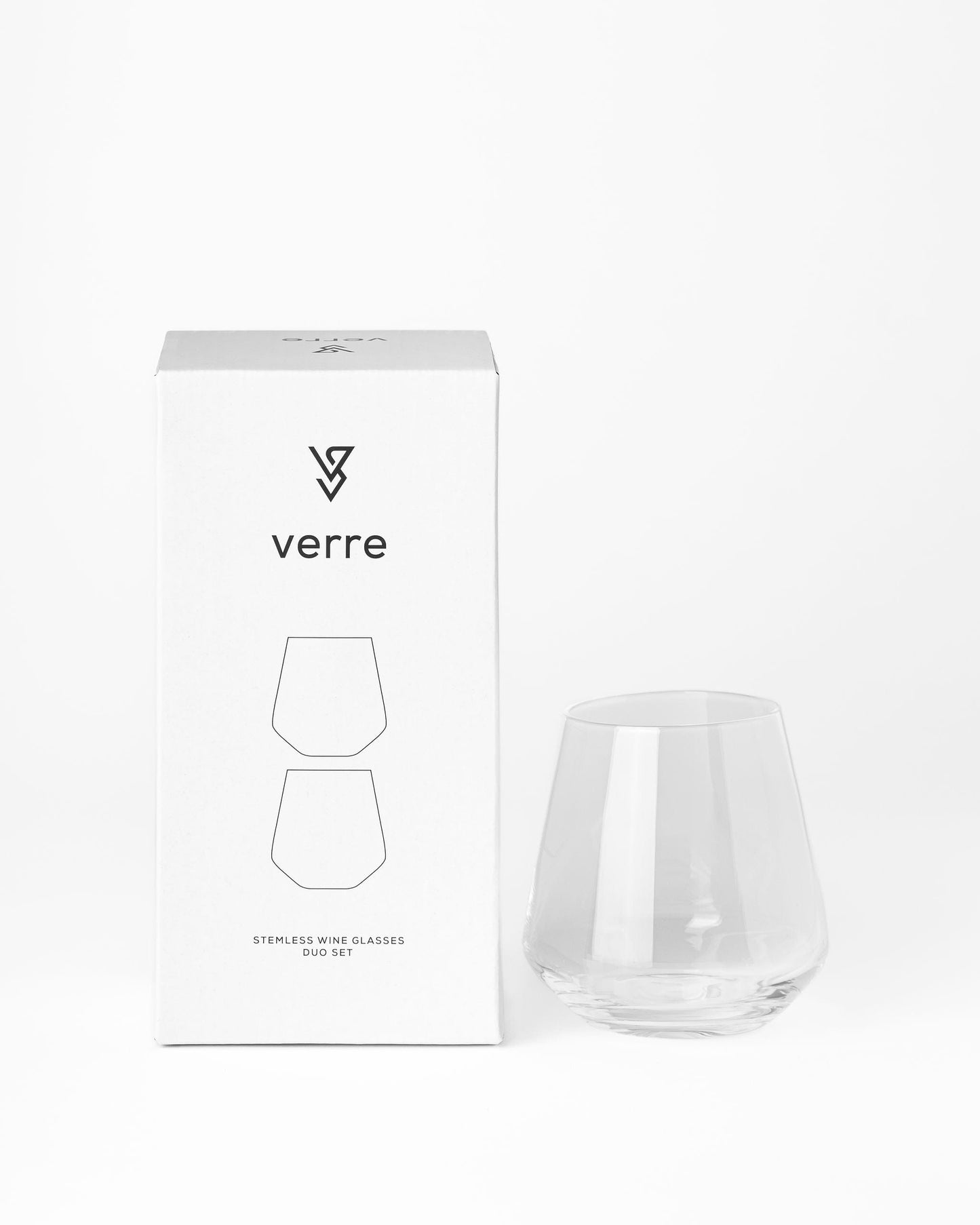 VERRE Stemless Wine Glass Set